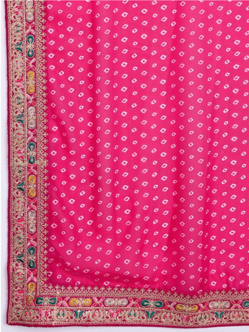 Embroidered Saree With Blouse