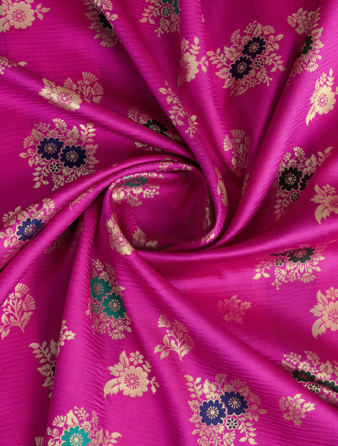 Woven, Embellished, Self Design Banarasi Pure Silk Saree (Pink)