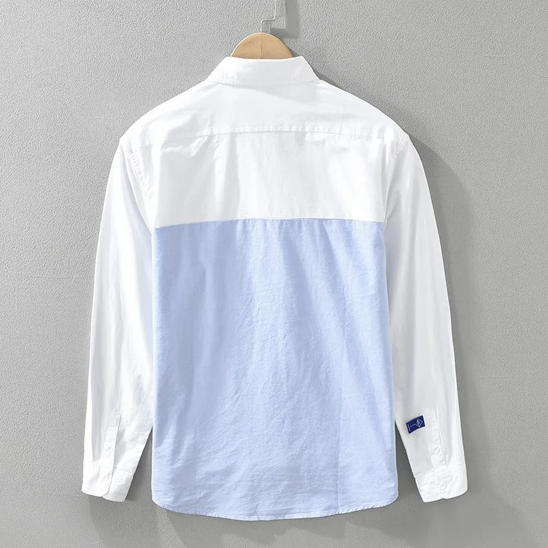 Men Cotton Loose Long Sleeve Shirt (Pack of 2)