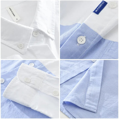 Men Cotton Loose Long Sleeve Shirt (Pack of 2)
