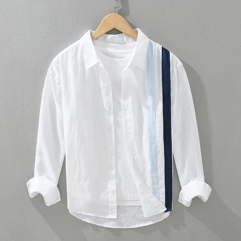 Men Cotton Loose Long Sleeve Shirt (Pack of 2)