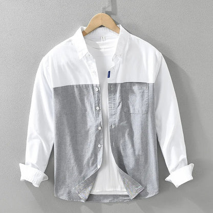 Men Cotton Loose Long Sleeve Shirt (Pack of 2)